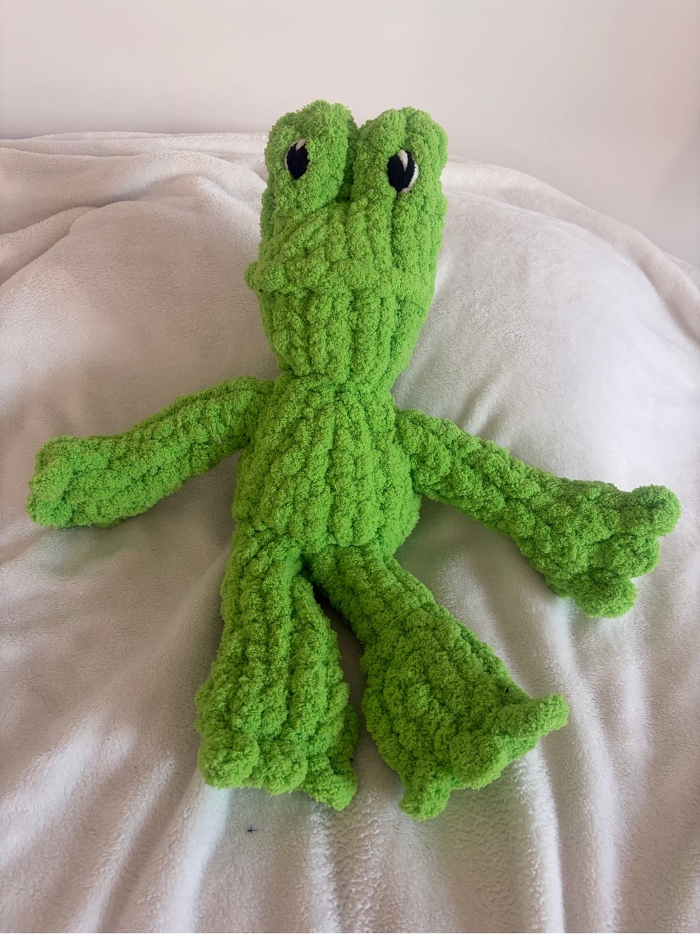 Chunky Knit Green Frog